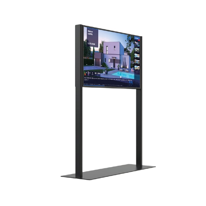 Support plafond pour écran vitrine